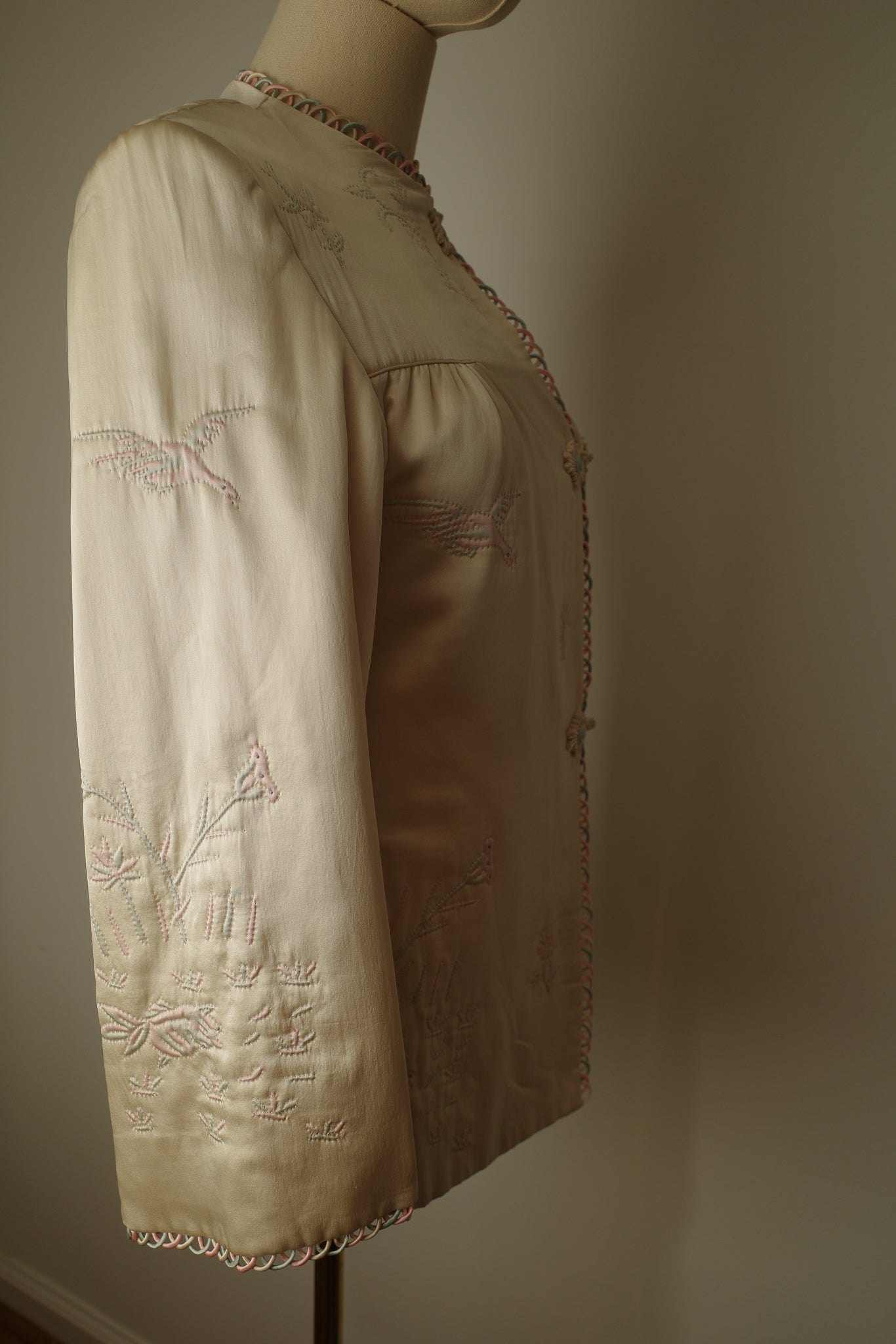1930s/ 1940s Quilted Satin Jacket