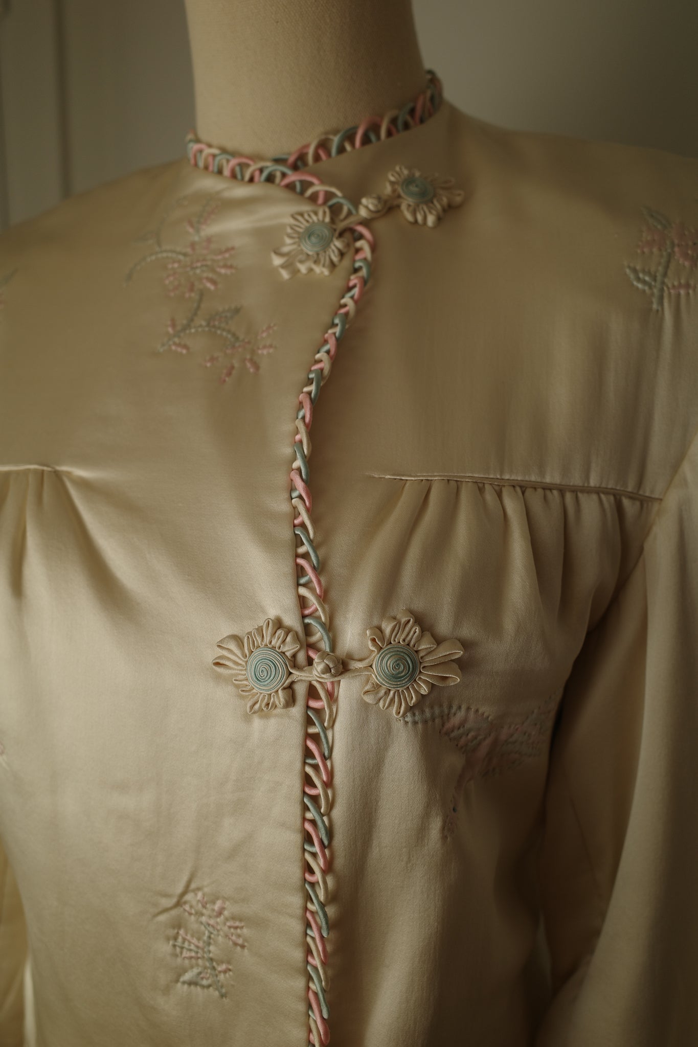 1930s/ 1940s Quilted Satin Jacket