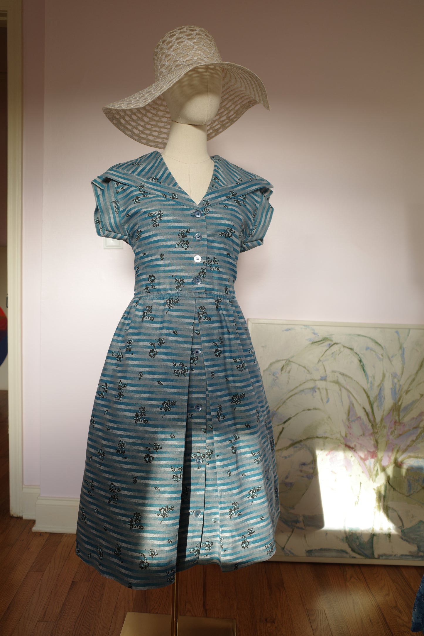 1950s Cotton Day Dress