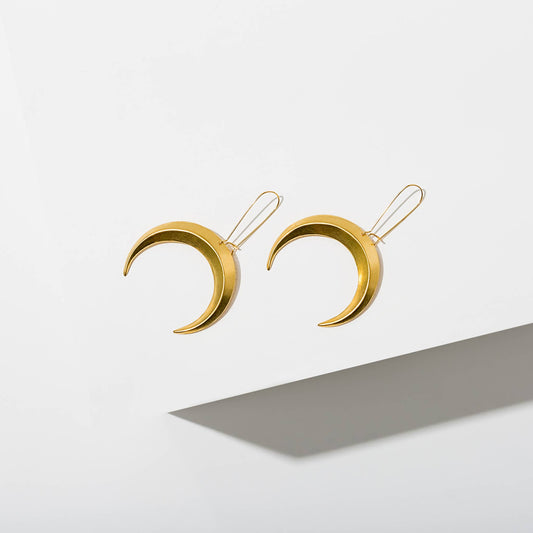 Eclipse Crescent Moon Earrings