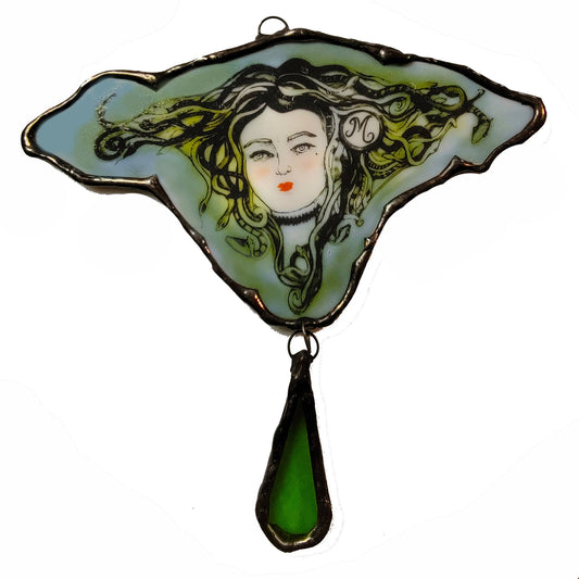 Medusa Glass Petite Art Ornament